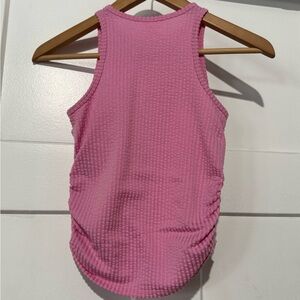 Abercrombie Kids Pink Waffle Knit sleeveless shirt